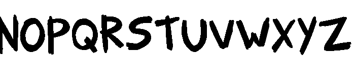 Bite and Slash Regular Font LOWERCASE