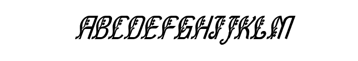 Bitling sulochi calligra Italic Font UPPERCASE