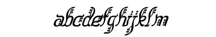 Bitling sulochi calligra Italic Font LOWERCASE