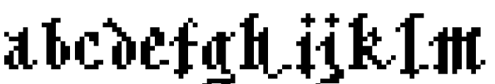 Bitmgothic Font LOWERCASE