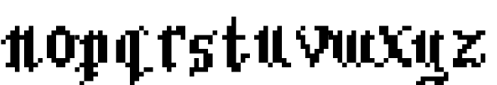 Bitmgothic Font LOWERCASE
