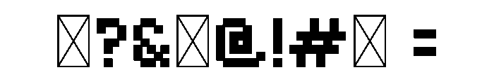 Bitsential Font OTHER CHARS