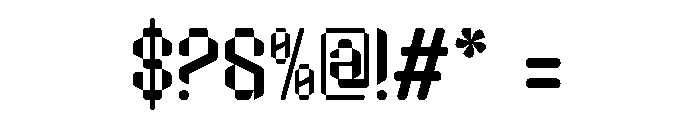 Bitstream Screen Font OTHER CHARS