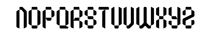 Bitstream Screen Font UPPERCASE