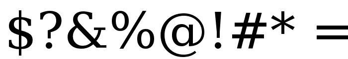 Bitstream Vera Serif Font OTHER CHARS