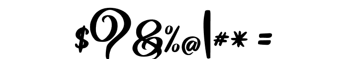 BittenAmorePersonalUse-Script Font OTHER CHARS