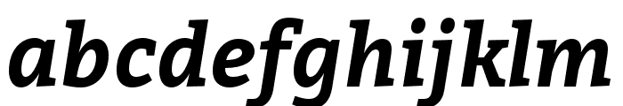 Bitter Bold Italic Font LOWERCASE