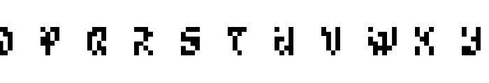 Bitwise Alpha Font UPPERCASE