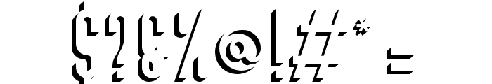 BivoacShadowDemo-Shadow Font OTHER CHARS