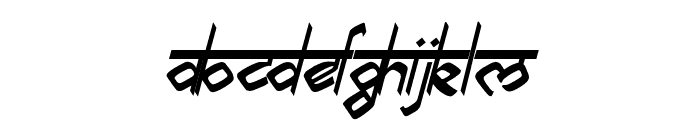 biling mi marathi Italic Font UPPERCASE