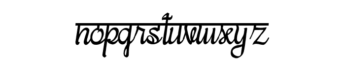 bits indian calligra Regular Font LOWERCASE