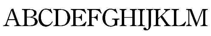 BiauKai Font UPPERCASE