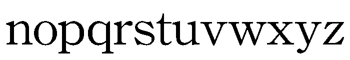 BiauKai Font LOWERCASE