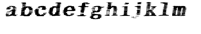 Bighead Oblique Font LOWERCASE