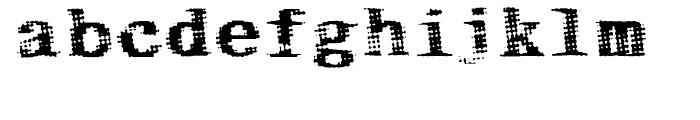 Bighead Regular Font LOWERCASE