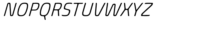Biome Narrow Light Italic Font UPPERCASE