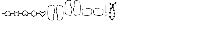 Biosymbols LT Three Font LOWERCASE