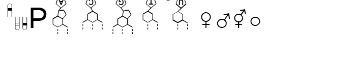 Biosymbols LT Two Font LOWERCASE