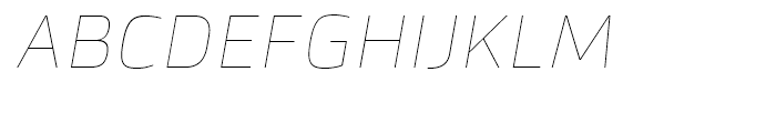Bitner UltraLight Italic Font UPPERCASE