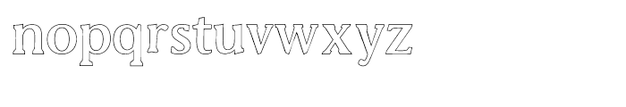Biza Outline Font LOWERCASE