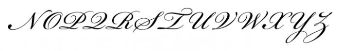 Bickham Script® Pro Regular Font UPPERCASE