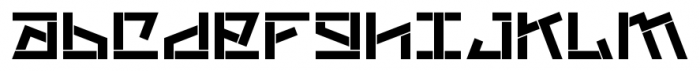 Bikra Stencil Font LOWERCASE