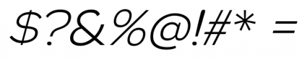 Biondi Sans Light Italic Font OTHER CHARS