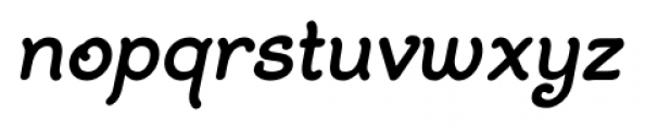 BiracDT Bold Oblique Font LOWERCASE