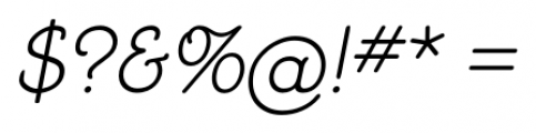 BiracDT Oblique Font OTHER CHARS