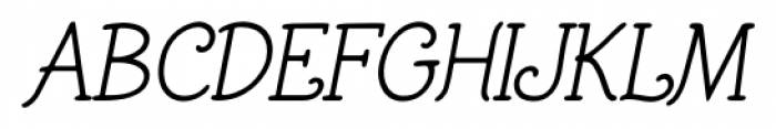 BiracDT Oblique Font UPPERCASE