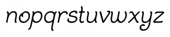 BiracDT Oblique Font LOWERCASE