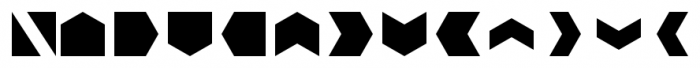 Bismuth Symbols Font UPPERCASE