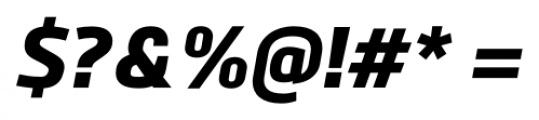 Bitner ExtraBold Italic Font OTHER CHARS