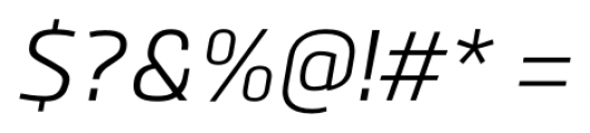 Bitner Italic Font OTHER CHARS