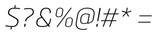 Bitner Light Italic Font OTHER CHARS