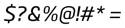 Bitner Medium Italic Font OTHER CHARS