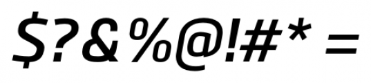 Bitner SemiBold Italic Font OTHER CHARS