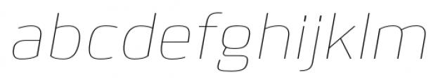 Bitner UltraLight Italic Font LOWERCASE