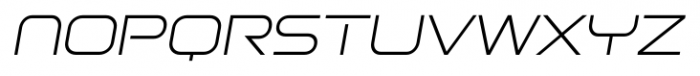 Bitsumishi Pro Thin Oblique Font LOWERCASE