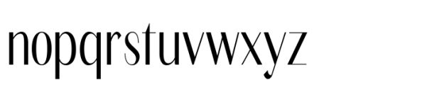 Bia Sans High Regular Condensed Font LOWERCASE