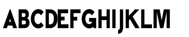 Bia Sans Low Bold Condensed Font UPPERCASE