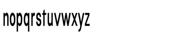 Bia Sans Low Medium Compressed Font LOWERCASE