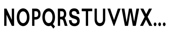 Bia Sans Low Medium Condensed Font UPPERCASE