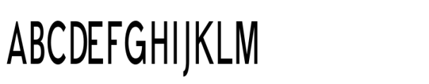 Bia Sans Low Regular Compressed Font UPPERCASE