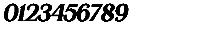 Bianca Morris Bold Italic Font OTHER CHARS