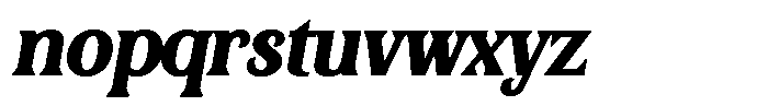 Bianca Morris Bold Italic Font LOWERCASE