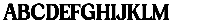 Bianca Morris Bold Font UPPERCASE