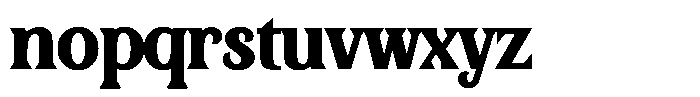 Bianca Morris Bold Font LOWERCASE