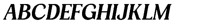 Bianca Morris Italic Font UPPERCASE