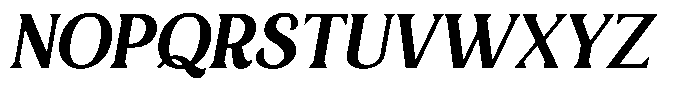 Bianca Morris Italic Font UPPERCASE
